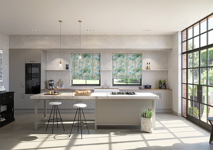 Silver Birch, Larkspur - Twist&Fit Roman Blind - Image 9